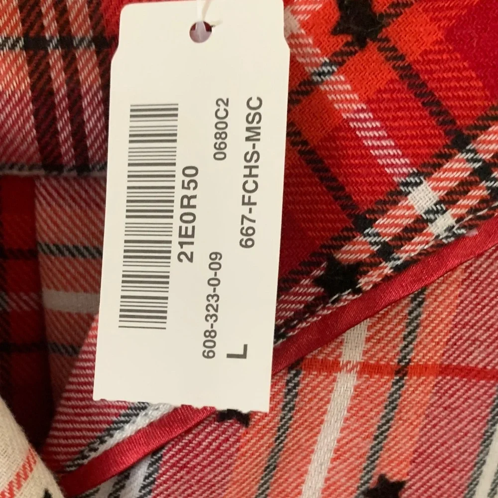 La Vie En Rose Red and White Plaid Nightgown - Picture 5 of 9